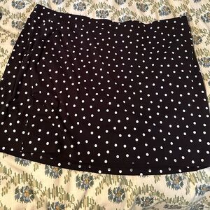 Plus Size Polka Dot Skort